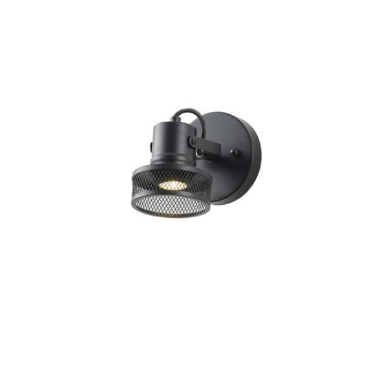 Imagine Spotlight de tavan Net Metal 1XGU10 Max 5W 165X100X152mm Negru Arte Illumina Solun