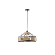 Imagine Lampa suspendată rope-metal unică HELIOS 15W D400X1300mm negru-khaki
