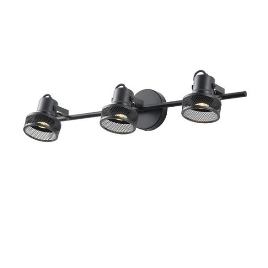 Imagine Spotlight de tavan metalic 3 lumini 3XGU10 Max 5W 640X100X300mm negru Arte Illumina Solun