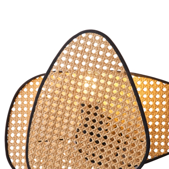 Imagine Aplica de perete Rattan 1XE27 Max 15W 430X300mm Culoare maro-negru Arte Illumina KAI
