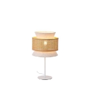 Imagine Pendul metal-țesătură 1XE27 Max 15W Ø260X460mm crem-alb Arte Illumina Isla