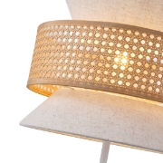 Imagine Lampă de podea metal-textil 1XE27 Max 15W Ø350X1450mm crem-alb Arte Illumina Isla