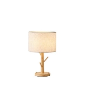 Imagine Lampă de birou din lemn 1XE27 Max 15W Ø280X470mm Alb Arte Illumina Madera