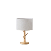 Imagine Lampă de birou din lemn 1XE27 Max 15W Ø280X470mm Alb Arte Illumina Madera