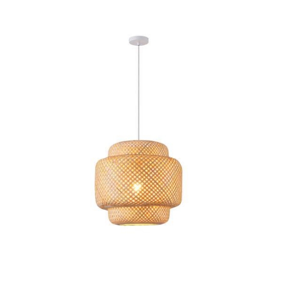 Imagine Lampa suspendată din bambus cu un singur corp 1xE27 max 15W Ø420x1510mm crem Arte Illumina Aura