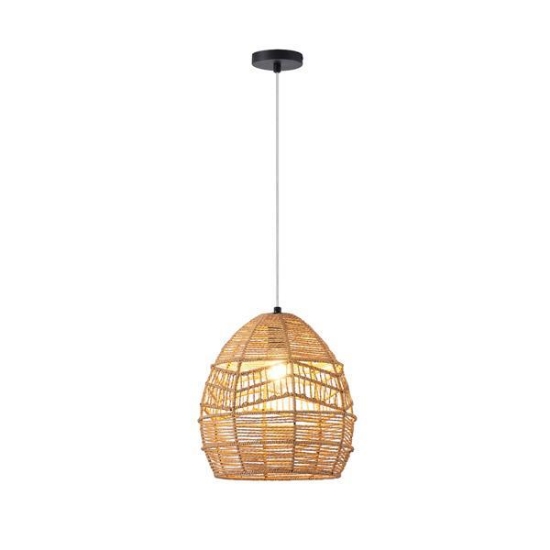 Imagine Lampa suspendată din bambus Aithra 1xE27 max 15W Ø300x1510mm maro