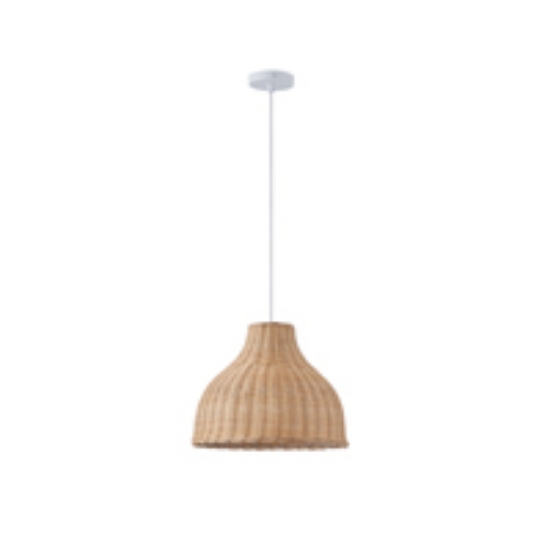 Imagine Lampa suspendată din bambus cu un singur corp 1X1XE27 Max 15W Ø330X1440mm crem Arte Illumina Coastal