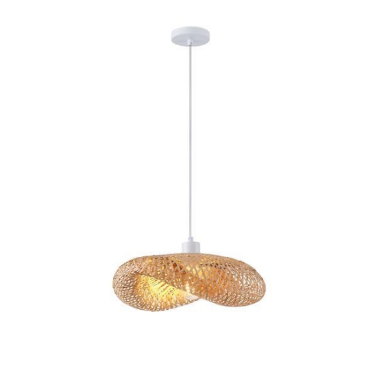 Imagine Lampa suspendată Bamboo Single Light 1xE27 Max 15W Ø420x1360mm Cremă Arte Illumina Lagoon