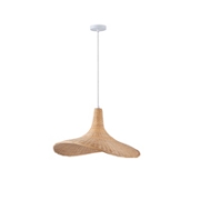 Imagine Lampa suspendată din bambus cu un singur corp de iluminat 1XE27 Max 15W Ø520X1500mm crem Arte Illumina Visor