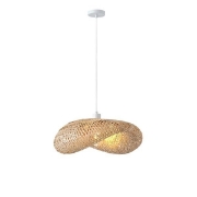 Imagine Lampa suspendată Bamboo Single Light 1xE27 Max 15W Ø620x1430mm Cremă Arte Illumina Lagoon