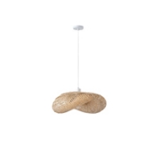 Imagine Lampa suspendată Bamboo Single Light 1xE27 Max 15W Ø620x1430mm Cremă Arte Illumina Lagoon