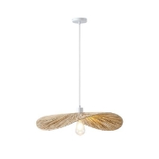 Imagine Lampa suspendată din bambus cu un singur bec 1xE27 max 15W Ø550x1360mm crem Arte Illumina Oasis