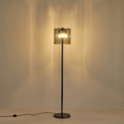 Imagine Lampă de podea metal-sticlă 3XE14 Max 8W Ø300X1600mm Negru Arte Illumina Mira