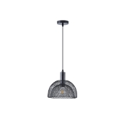 Imagine Lustră metalică cu un singur corp de iluminat 1XE27 Max 15W Ø255X1280mm neagră Arte Illumina Hood