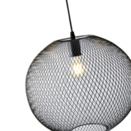 Imagine Lumină suspendată metalică 1xE27 max 15W 250x1280mm neagră Arte Illumina MESH