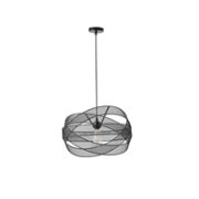 Imagine Lampa suspendată metalică 1xE27 max 15W 250x1280mm neagră Arte Illumina OGGI