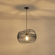Imagine Lampa suspendată metalică 1xE27 max 15W 250x1280mm neagră Arte Illumina OGGI
