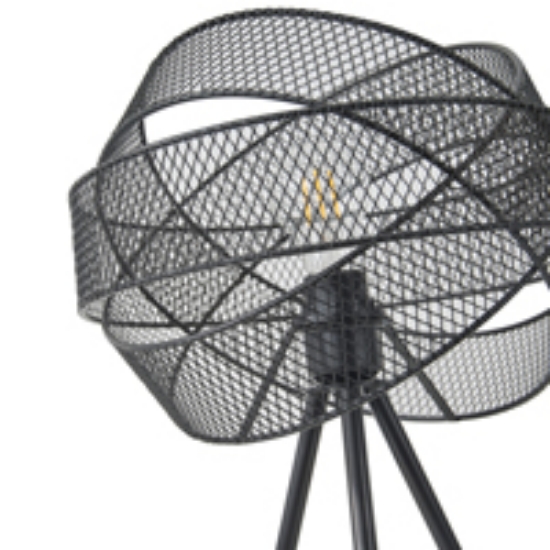 Imagine Lampă de birou metalică 1XE27 Max 15W Ø300X470mm Neagră Arte Illumina OGGI