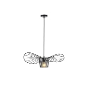 Imagine Lumină suspendată metalică single light 1xE27 max 15W 600x1270mm negru Arte Illumina CAP