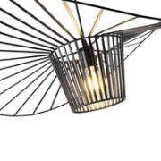 Imagine Lampa suspendată metalică cu un singur corp 1xE27 max 15W Ø800x1270mm neagră Arte Illumina CAP