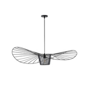 Imagine Lampa suspendată metalică cu un singur corp 1xE27 Max 15W Ø1000x1270mm neagră Arte Illumina CAP