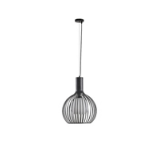 Imagine Lustră metalică cu un singur corp 1XE27 max 15W Ø340X1520mm alb-negru Arte Illumina Airy