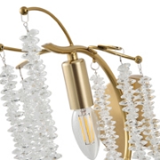 Imagine Aplica de perete metal-sticlă E14 max 8W 165X245X303mm aurie transparentă Arte Illumina Dynasty
