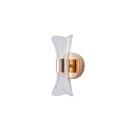 Imagine Aplica de perete LED acrilic 8W 720Lm 3000K 105X225mm Dots Rose Gold Arte Illumina TELA