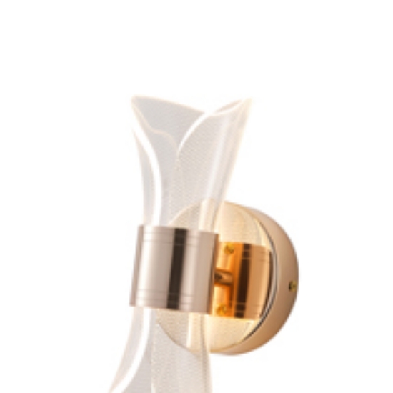 Imagine Aplica de perete LED acrilic 8W 720Lm 3000K 105X225mm Dots Rose Gold Arte Illumina TELA