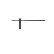 Imagine Aplicație LED din aluminiu-metal-acrilic 8W 560Lm 3000K 600X200X40mm neagră Arte Illumina Clio