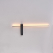 Imagine Aplicație LED din aluminiu-metal-acrilic 8W 560Lm 3000K 600X200X40mm neagră Arte Illumina Clio