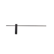 Imagine Aplicație LED din aluminiu-metal-acrilic 10W 700Lm 3000K 800X200X40mm neagră Arte Illumina Clio