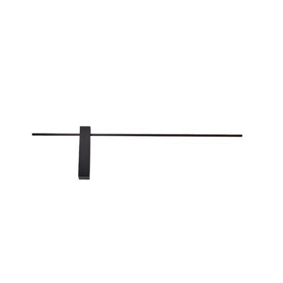 Imagine Aplicație LED din aluminiu-metal-acrilic 10W 700Lm 3000K 800X200X40mm neagră Arte Illumina Clio