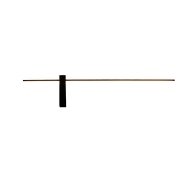 Imagine Aplica de perete din aluminiu-metal-acril LED 12W 840Lm 3000K 1000X200X40mm neagră Arte Illumina Clio