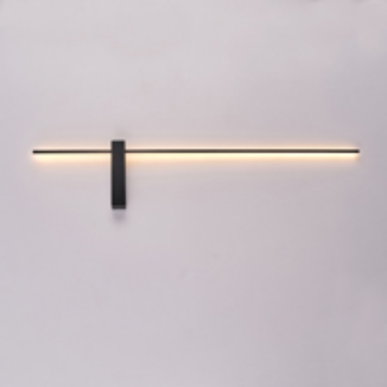 Imagine Aplica de perete din aluminiu-metal-acril LED 12W 840Lm 3000K 1000X200X40mm neagră Arte Illumina Clio