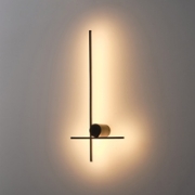 Imagine Lumină de perete metal-acrilic LED 12W 840Lm 3000K 600X260X60mm "Right" Negru Arte Illumina Clio