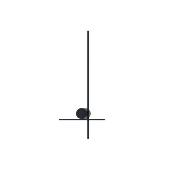Imagine Aplica metal-acrilică LED 12W 840Lm 3000K 600X260X60mm "Stânga" Neagră Arte Illumina Clio