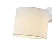 Imagine Aplica de perete metal-textil cu un singur punct de lumină 1XE14 Max 8W Ø265X235mm alb Arte Illumina Cloud