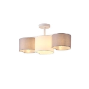 Imagine Lumină suspendată metal-textil 3 lumini 3XE14 max 8W 580x300mm alb Arte Illumina Cloud