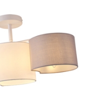 Imagine Lumină suspendată metal-textil 3 lumini 3XE14 max 8W 580x300mm alb Arte Illumina Cloud