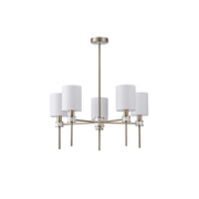 Imagine Lumină suspendată metal-textil 5 lumini 5XE14 max 8W Ø680X720mm bronz marmorat Arte Illumina Timeless