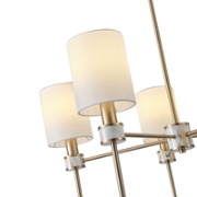 Imagine Lumină suspendată metal-textil 5 lumini 5XE14 max 8W Ø680X720mm bronz marmorat Arte Illumina Timeless