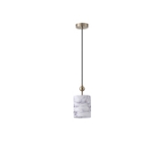 Imagine Lumină suspendată metal-textil 1x14 max 8W Ø130X980mm bronz marmorat Arte Illumina Verona