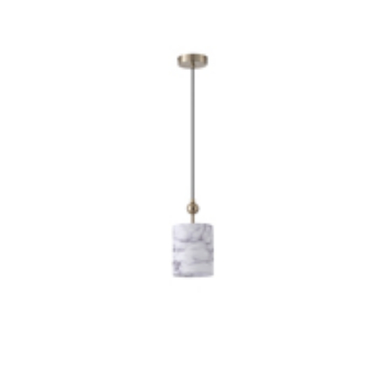 Imagine Lumină suspendată metal-textil 1x14 max 8W Ø130X980mm bronz marmorat Arte Illumina Verona