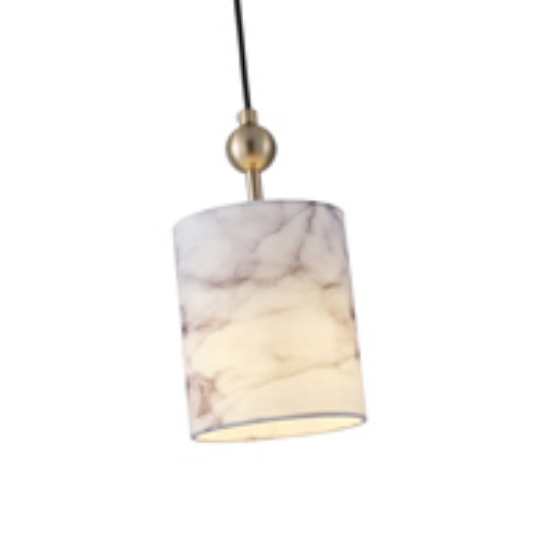 Imagine Lumină suspendată metal-textil 1x14 max 8W Ø130X980mm bronz marmorat Arte Illumina Verona