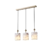 Imagine Lustră metal-fabrică 3 lumini 3XE14 max 8W 570X130X1000mm bronz