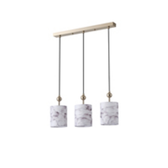 Imagine Lustră metal-fabrică 3 lumini 3XE14 max 8W 570X130X1000mm bronz