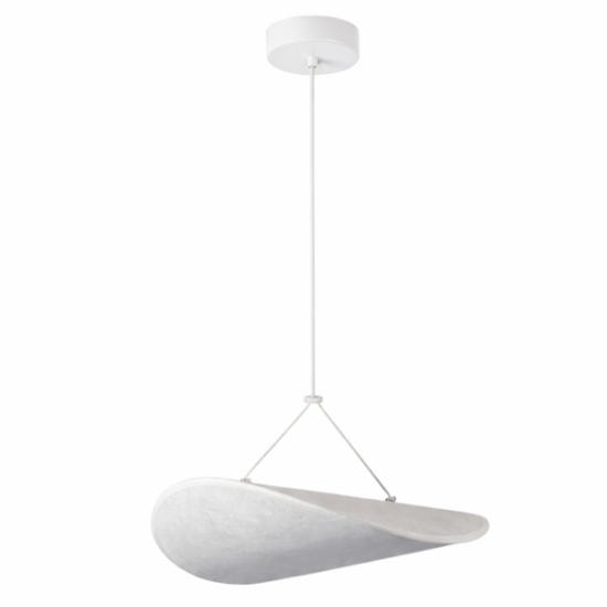 Imagine Lampa suspendată Tyvek LED 9W 405Lm 3000K 400mm alb Arte Illumina Nefi