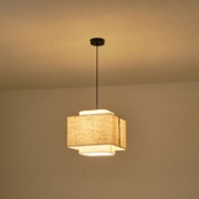 Imagine Lumină suspendată din material, un singur corp 1xE27 max 15W Ø320x1090mm crem Arte Illumina MUSA