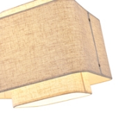 Imagine Lumină suspendată din material, un singur corp 1xE27 max 15W Ø320x1090mm crem Arte Illumina MUSA